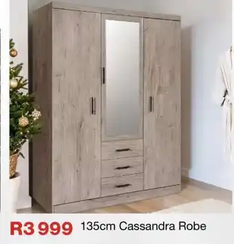 OK Furniture 135cm Cassandra Robe offer
