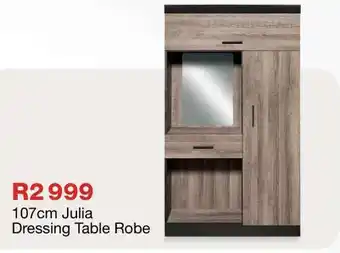 OK Furniture 107cm Julia Dressing Table Robe offer