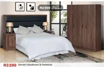 OK Furniture Gemeni Headboard & Pedestals offer