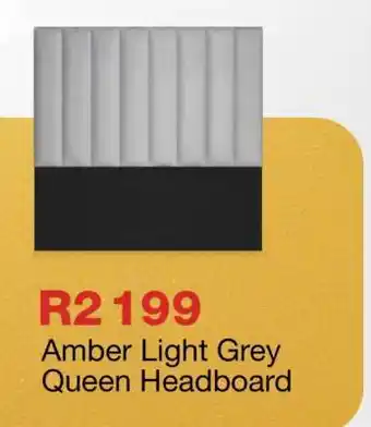 OK Furniture Amber Light Grey Queen Headboard offer