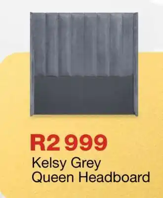 OK Furniture Kelsy Grey Queen Headboard offer
