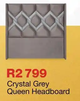 OK Furniture Crystal Grey Queen Headboard offer