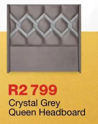 OK Furniture Crystal Grey Queen Headboard offer