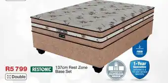 OK Furniture Restonic 137cm Rest Zone Base Set offer