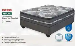 OK Furniture Restonic 152cm Misty Pillow-Top Base Set offer