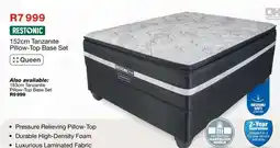 OK Furniture Restonic 152cm Tanzanite Pillow-Top Base Set offer