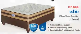 OK Furniture 152cm Vitara Base Set offer