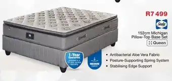 OK Furniture 152cm Michigan Pillow-Top Base Set offer