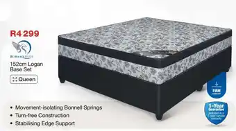 OK Furniture 152cm Logan Base Set offer