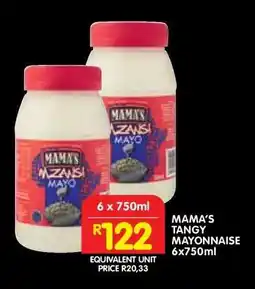 Shoprite MAMA'S TANGY MAYONNAISE 6x750ml offer