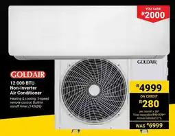 Builders Warehouse GOLDAIR 12 000 BTU Non-inverter Air Conditioner offer