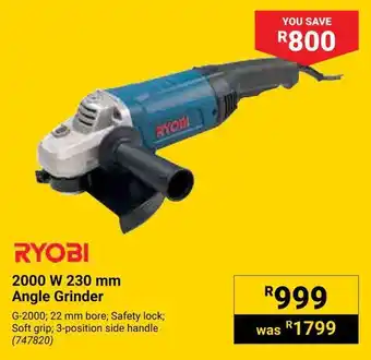 Builders Warehouse RYOBI 2000 W 230 mm Angle Grinder offer