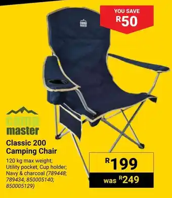 Builders Warehouse Camp Master Classic 200 Camping Chair offer