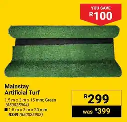 Builders Warehouse Mainstay Artificial Turf offer