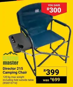Builders Warehouse Camp Master Director 215 Camping Chair offer