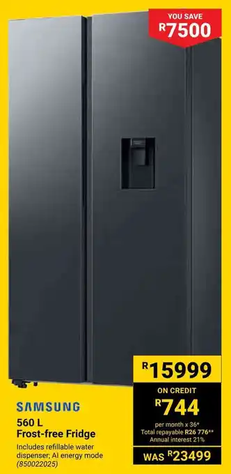 Builders Warehouse Samsung Frost-free Fridge offer