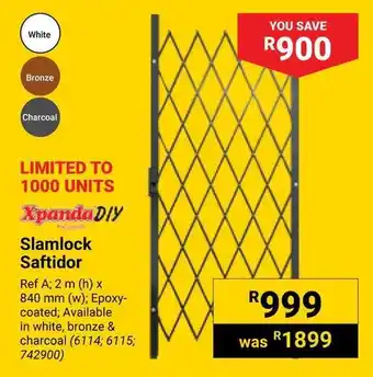 Builders Warehouse Xpanda DIY Slamlock Saftidor offer