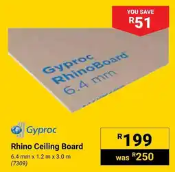 Builders Warehouse Gyproc Rhino Ceiling Board offer