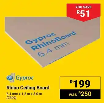 Builders Warehouse Gyproc Rhino Ceiling Board offer
