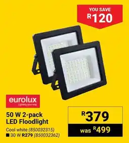 Builders Warehouse Eurolux 50 W LED Floodlight offer