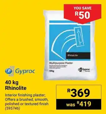 Builders Warehouse Gyproc Rhinolite offer