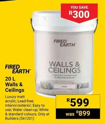 Builders Warehouse Fired Earth Walls & Ceilings offer