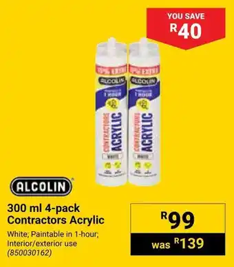 Builders Warehouse Alcolin Contractors Acrylic offer