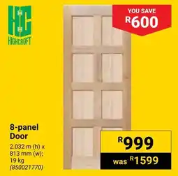 Builders Warehouse HighCroft 8-panel Door offer