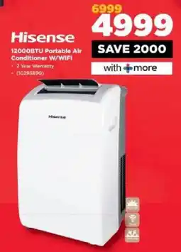 HiFi Corp Hisense 12000BTU Portable Air Conditioner W/WiFi offer