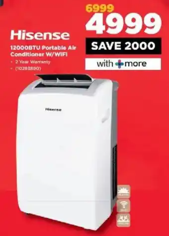 HiFi Corp Hisense 12000BTU Portable Air Conditioner W/WiFi offer