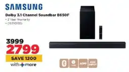 HiFi Corp Samsung Dolby 3.1 Channel Soundbar B650F offer