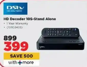 HiFi Corp DStv HD Decoder 10S-Stand Alone offer