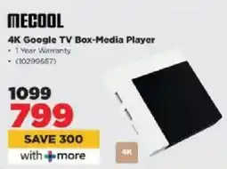 HiFi Corp Mecool 4K Google TV Box-Media Player offer