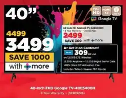 HiFi Corp Skyworth 40-inch FHD Google TV-40E5400H offer