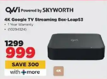 HiFi Corp QVWI 4K Google TV Streaming Box-LeapS3 offer