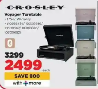 HiFi Corp Crosley Voyager Turntable offer