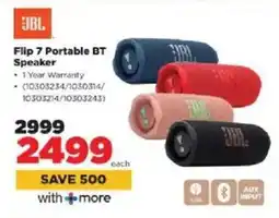 HiFi Corp JBL Flip 7 Portable BT Speaker offer