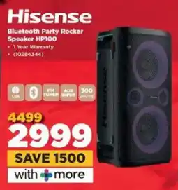 HiFi Corp Hisense Bluetooth Party Rocker Speaker HP100 offer
