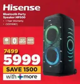 HiFi Corp Hisense Bluetooth Party Speaker HP500 offer