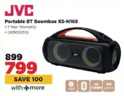 HiFi Corp JVC Portable BT Boombox XS-N169 offer