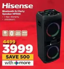HiFi Corp Hisense Bluetooth DJ Party Speaker HP300 offer