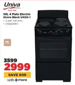 HiFi Corp Univa 4 Plate Electric Stove Black U405-1 offer