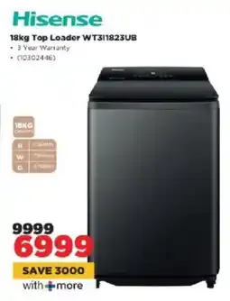 HiFi Corp Hisense Top Loader WT311823UB offer