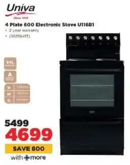 HiFi Corp Univa 4 Plate 600 Electronic Stove U116B1 offer
