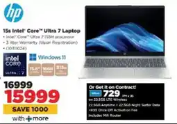 HiFi Corp HP 15s Intel Core Ultra 7 Laptop offer