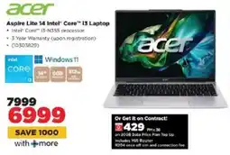 HiFi Corp Acer Aspire Lite 14 Intel Core i3 Laptop offer