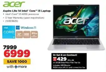 HiFi Corp Acer Aspire Lite 14 Intel Core i3 Laptop offer