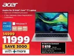 HiFi Corp Acer Aspire Go 15 Intel Core i7 Laptop offer