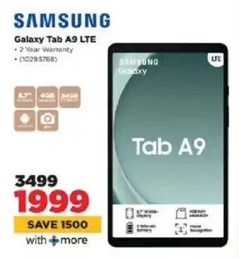 HiFi Corp Samsung Galaxy Tab A9 LTE offer