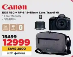 HiFi Corp Canon EOS R50 + RF-S 18-45mm Lens Travel kit offer